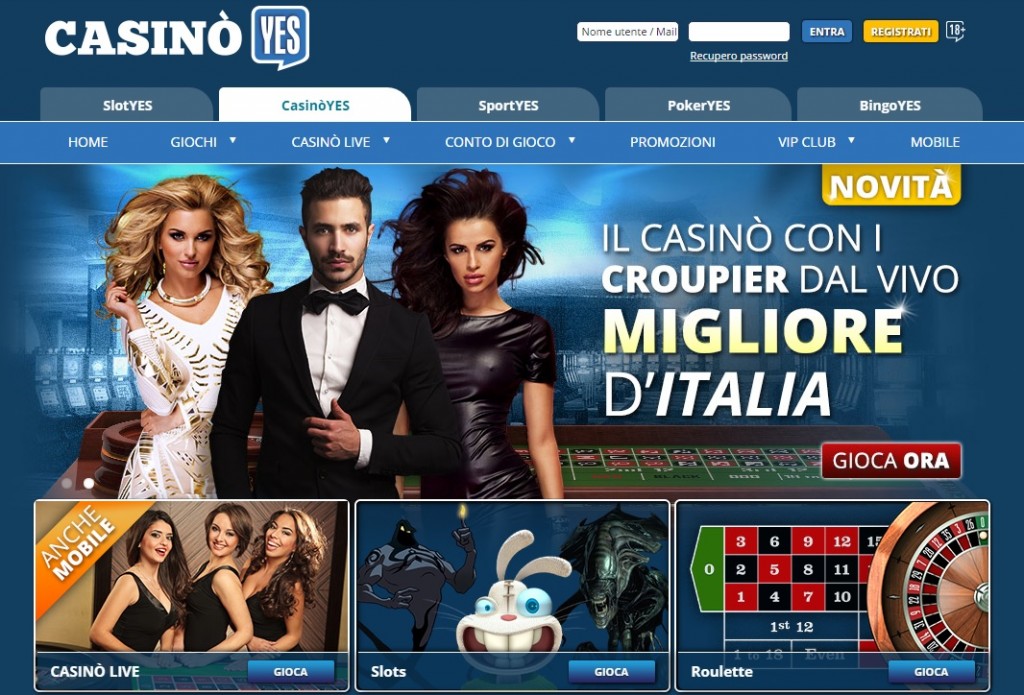 Registrati su CasinòYES casinò yes admiral