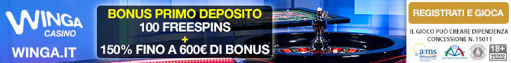 Gioca al casinò di Winga bonus casinò winga