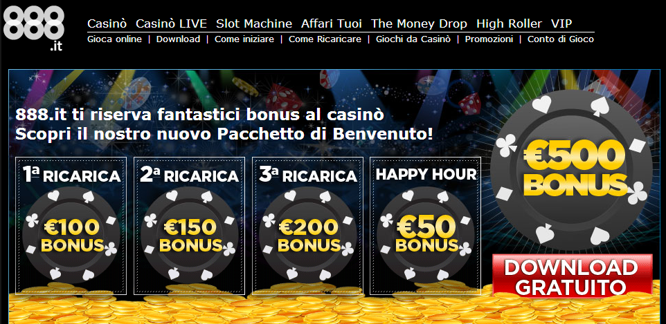 888 casinò bonus